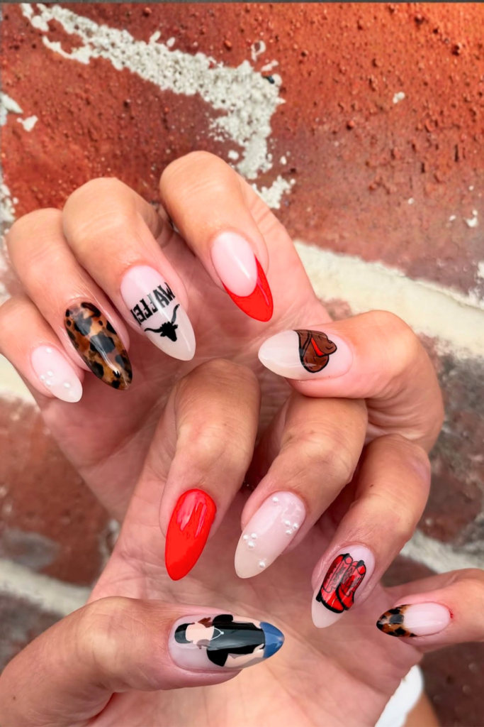 Cowboy copper chrome nails for summer