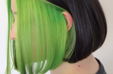 Trendy peekaboo hair colors for brunettes and dark hair