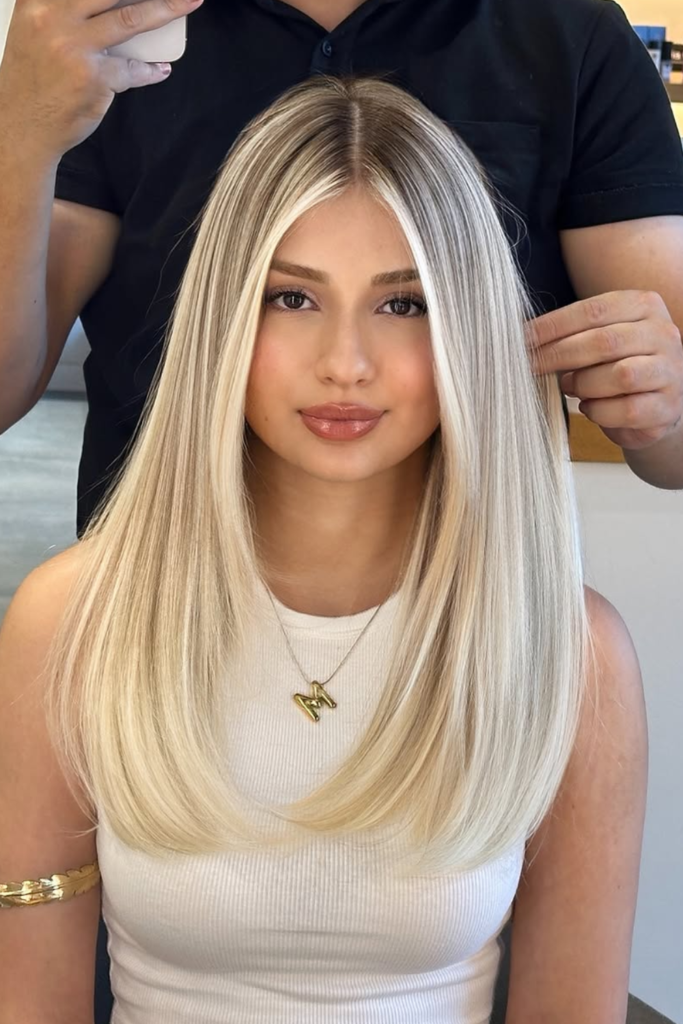 Old money blonde wig with soft luxury dimension