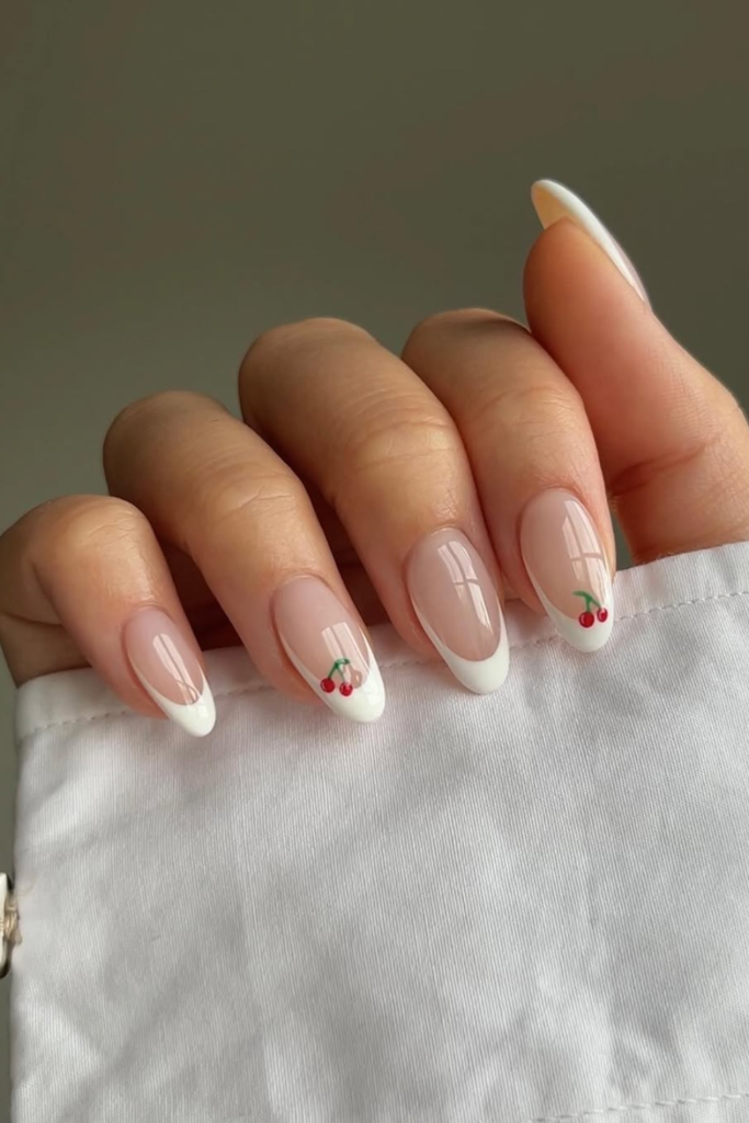 Soap nails manicure with glossy clean finish