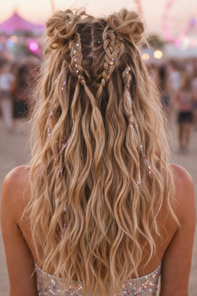 Textured festival waves with effortless movement