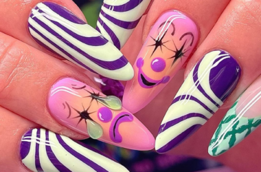 gorgeous clown nail ideas with chic clowncore and editorial manicure inspiration